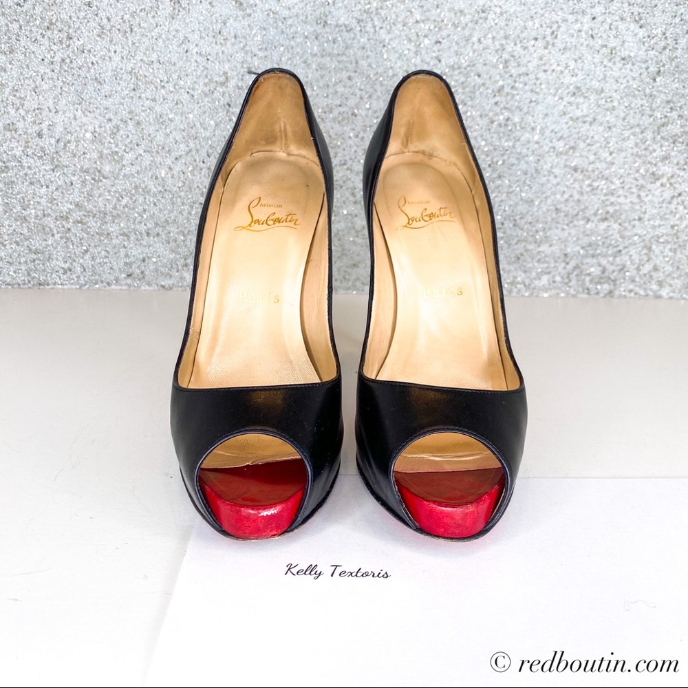 ♥️Sold Louboutin Very Prive Peep Toe Pumps - Picture 3 of 8